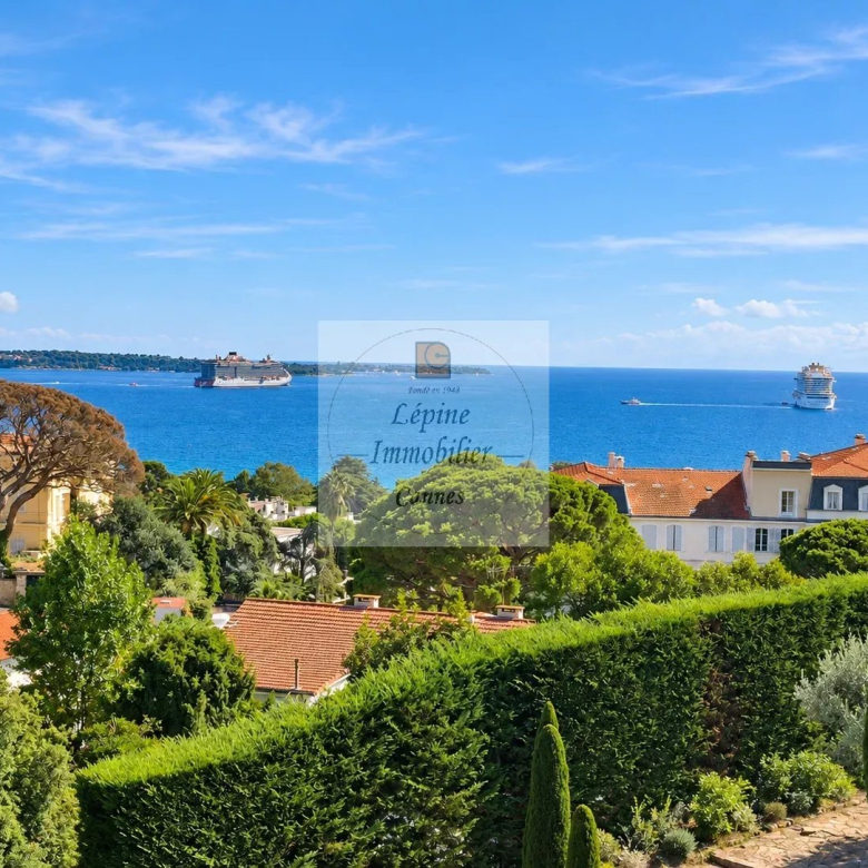 CANNES – BAS CROIX DES GARDES – 4 PIÈCES 181 M² – TERRASSE – VUE MER – PISCINE