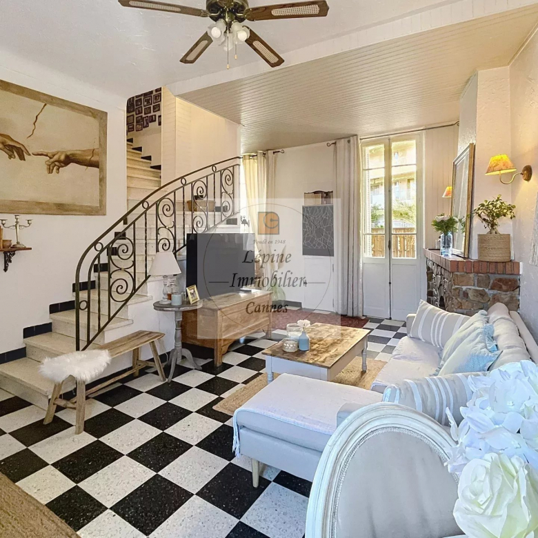 Cannes centre à pied, 5P en duplex de 103 m²