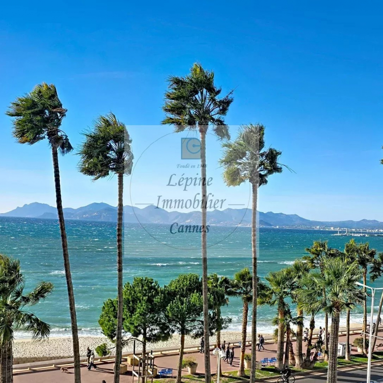 CANNES CROISETTE – 3 ROOMS – EXCEPTIONAL SEA VIEW