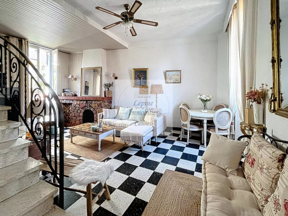 Cannes centre à pied, 5P en duplex de 103 m²