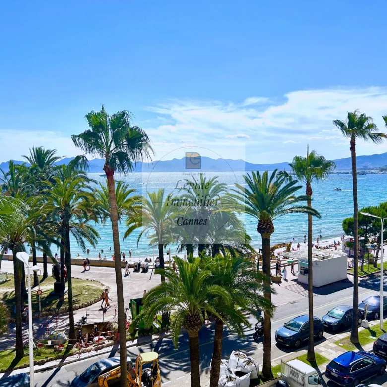 EXCLUSIVITE – CANNES – CROISETTE – VUE MER