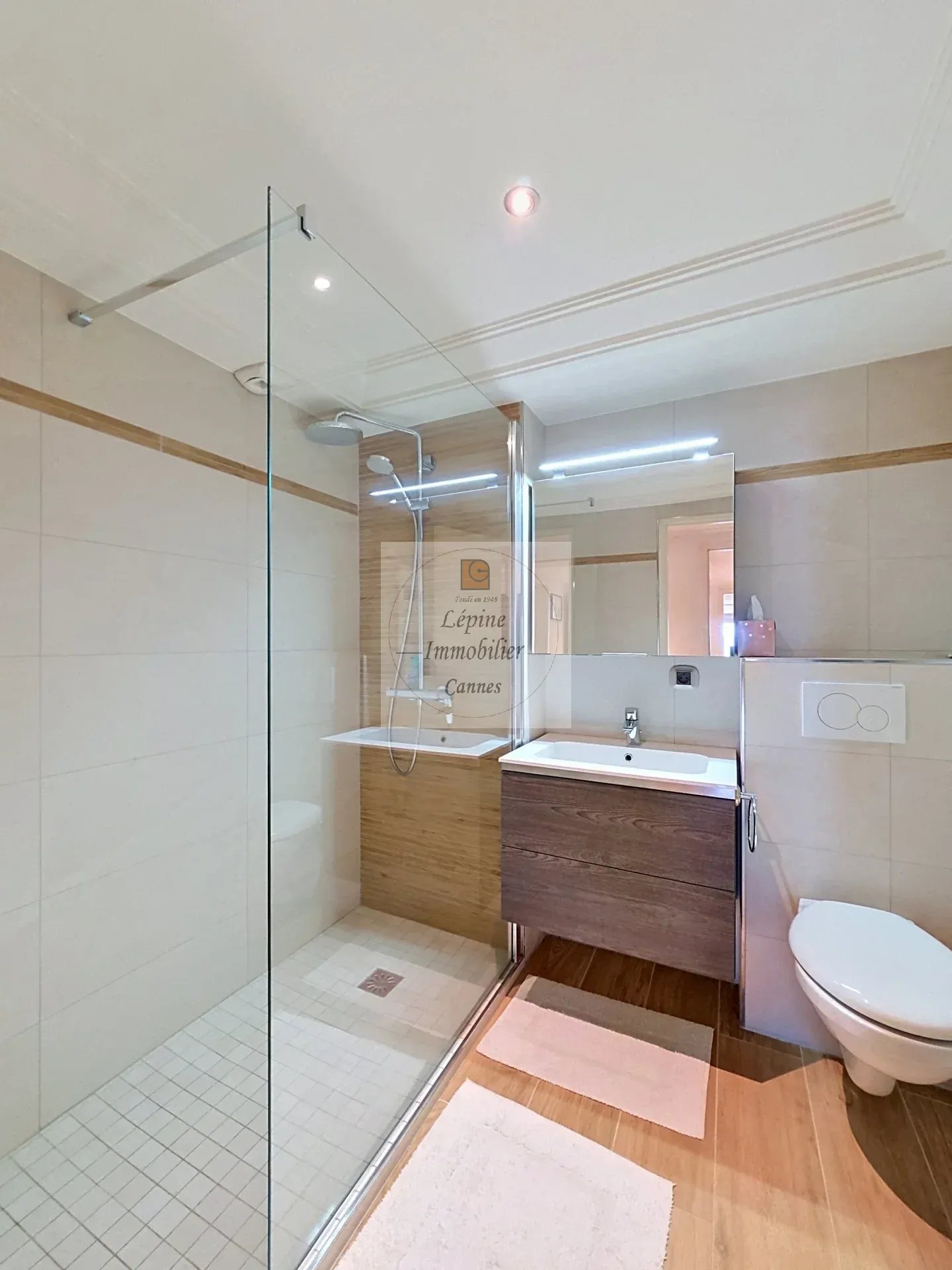 CANNES BASSE CALIFORNIE – 155 M² – TERRASSE 45 M² – VUE MER – DOUBLE GARAGE