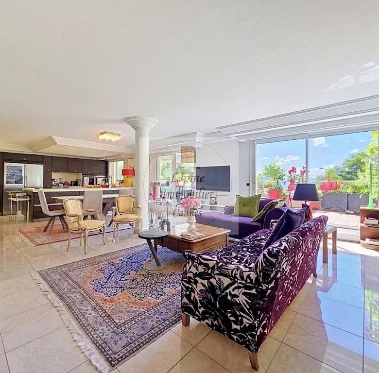 CANNES BASSE CALIFORNIE – 4 ROOMS – 45 SQM TERRACE – SEA VIEW – DOUBLE GARAGE