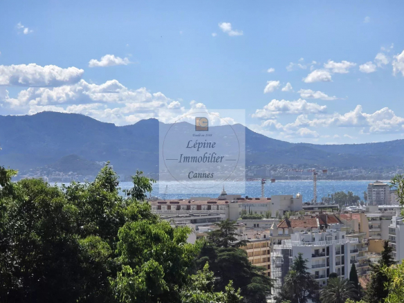 CANNES BASSE CALIFORNIE – 4 ROOMS – 45 SQM TERRACE – SEA VIEW – DOUBLE GARAGE