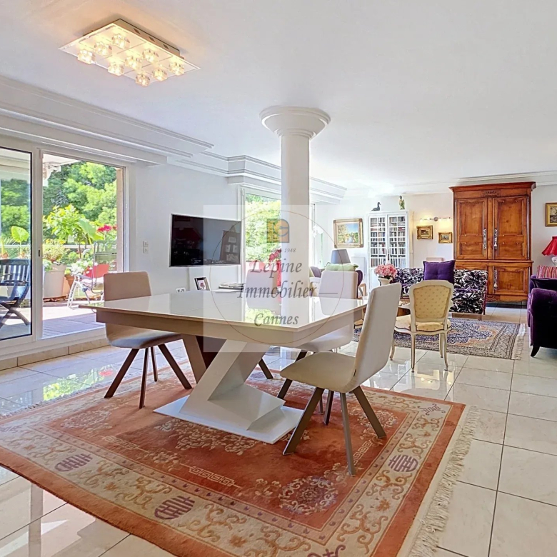 CANNES BASSE CALIFORNIE – 155 M² – TERRASSE 45 M² – VUE MER – DOUBLE GARAGE