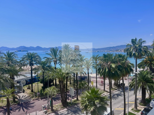 CANNES CROISETTE – 4 PIECES – VUE MER