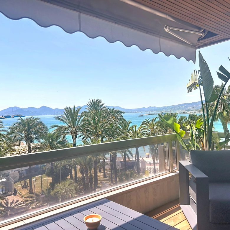 CANNES CROISETTE – 4 PIECES – VUE MER