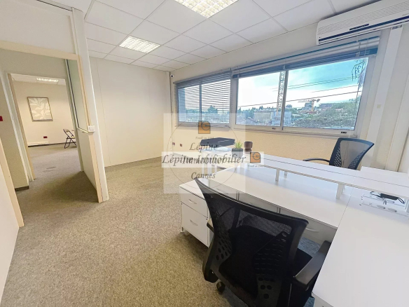 MOUGINS – CHEMIN DES CAMPELIÈRES – BUREAUX 180 M² – 4 PARKINGS